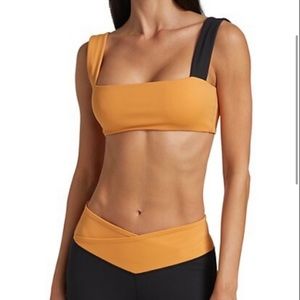 WeWoreWhat square neck active bra top sz XS